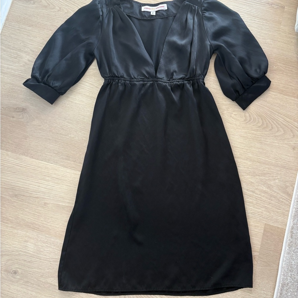Amanda Uprichard | Women’s Black V-Neck Dress